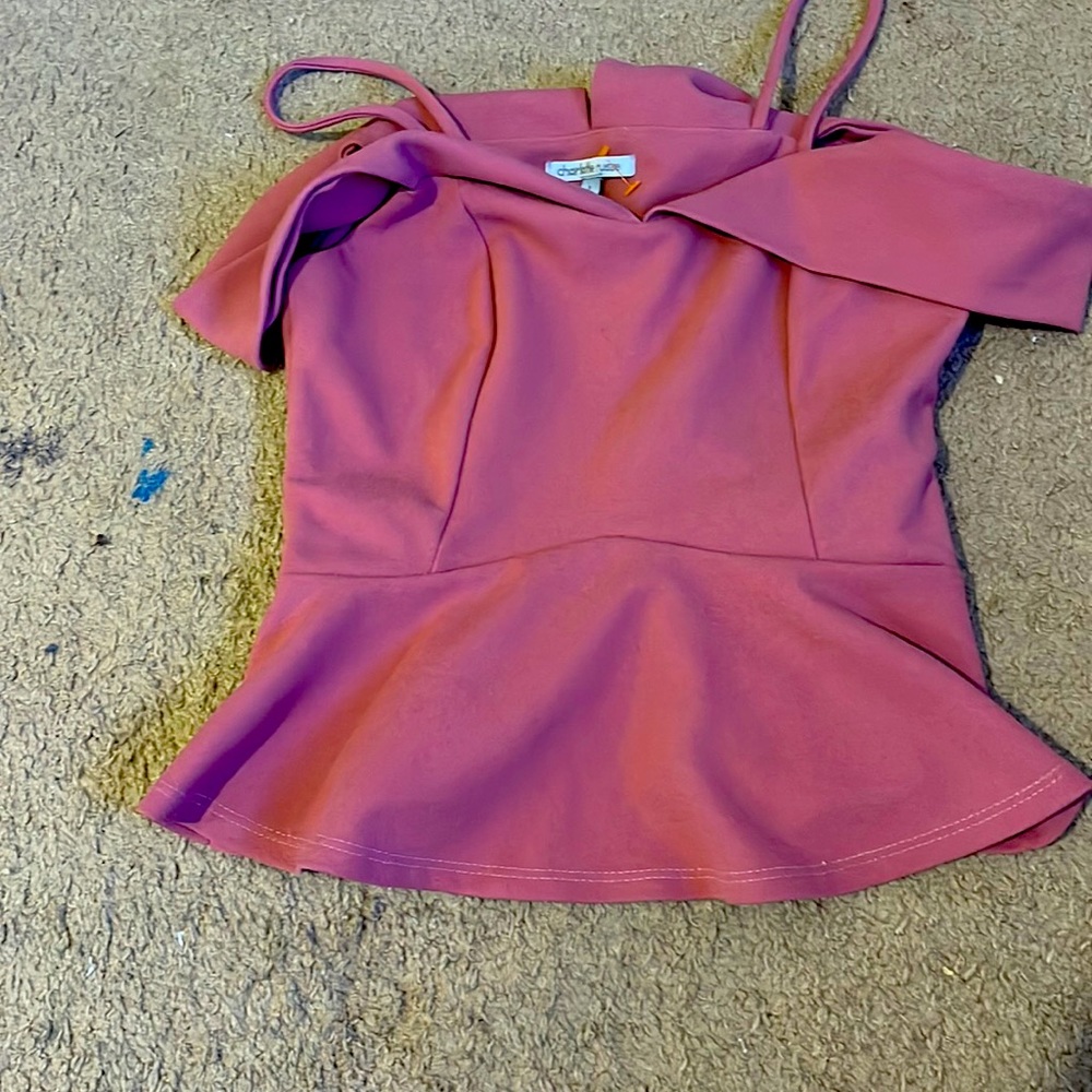 Rose colored, crop top